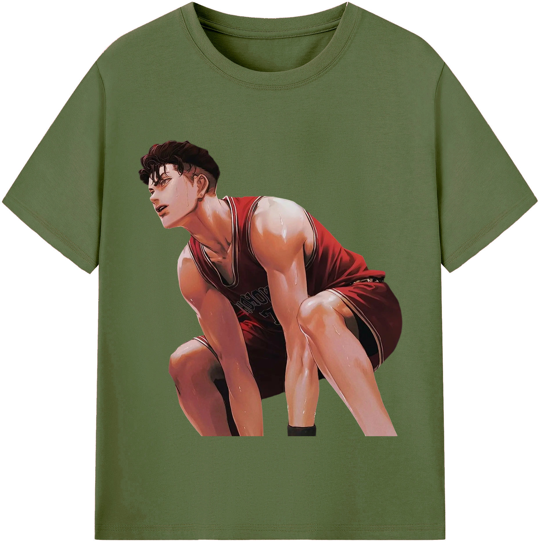SLAM DUNK／スラムダンク 綿100％半袖Tシャツ（フロントプリント）
